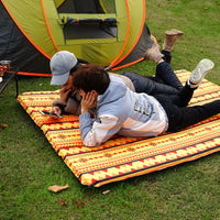 Self-Inflating Double Camping Mat with Dual Air Valves, Thickened Moisture-Proof Pad for Outdoor Activities and Naps