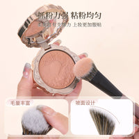 Angled Blush Brush for Contouring and Setting Makeup, Portable Cosmetic Tool for Professionals