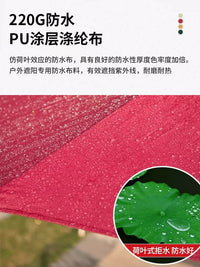 Outdoor Patio Umbrella with Base, Large Sunshade for Garden, Beach, or Market Stall