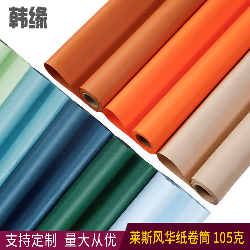 Solid Color Waterproof Floral Wrapping Paper for DIY Bouquets
