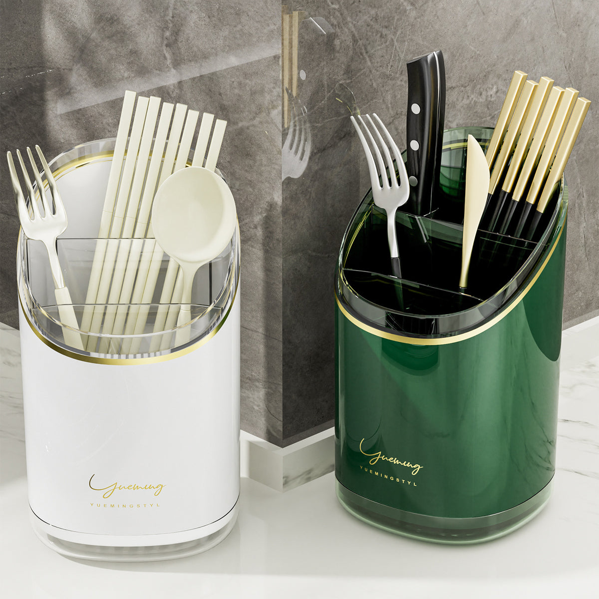 Luxury Detachable Drainable Chopstick Holder for Kitchen Utensil Storage