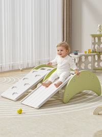 Kids Indoor Climbing Arch with Slide and Rocker - Sensory Training Toy