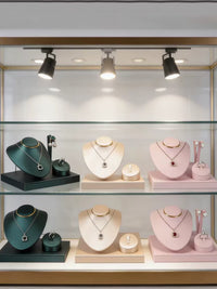 PU Leather Necklace Earring Display Stand Mannequin Bust for Jewelry Exhibition
