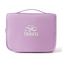 Large Capacity PU Waterproof Travel Toiletry Bag with Hanging Hook