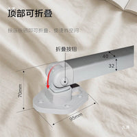 RV Folding Telescopic Table Legs Adjustable Height for Outdoor Picnic Tables Space-Saving Storage