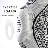 Sports Spring Silicone Knee Brace for Running Cycling Dance Patella Protection