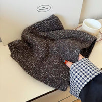 Women's Winter Blended Yarn Knitted Scarf Soft Warm Korean Style