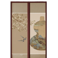 Magnetic Screen Door Curtain for Mosquito Protection, Self-Adhesive, Punch-Free Installation