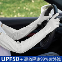 Ice Silk UV Protection Arm Sleeves for Driving and Outdoor Activities