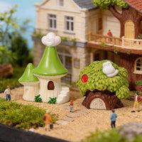 Miniature Landscape Moss Micro-World Castle Figurines for DIY Garden Decor