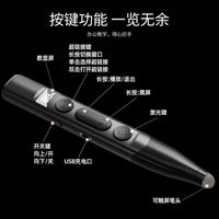 Rechargeable Digital Display Touch Screen Presentation Clicker with Laser Pointer for PPT Control