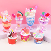 DIY Cream Glue Ice Cream Cup Craft Kit for Kids with Storage Box