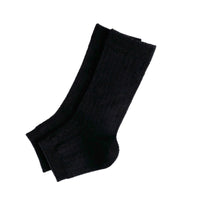 Ribbed Footless Leg Warmers for Women - Japanese Style Knit Boot Cuffs