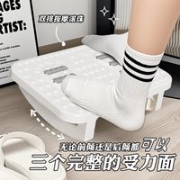 Ergonomic Under-Desk Footrest with Massage Rollers for Office and Home