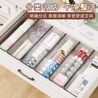 Clear PET Desktop Storage Box Stackable Organizer for Cosmetics, Snacks, and Stationery