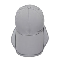 Unisex Extra-Long Brim Sun Protection Baseball Cap Quick-Dry Retractable Visor for Outdoor Summer