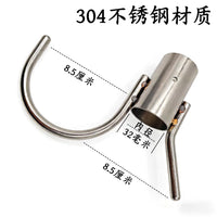 Stainless Steel Boat Hook Telescopic Pole for Yacht Dinghy Rescue and Docking