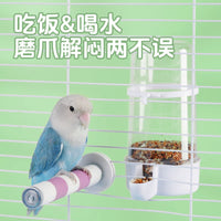 Pet Parrot Sand Perch with Stainless Steel Stand for Claw and Beak Grinding