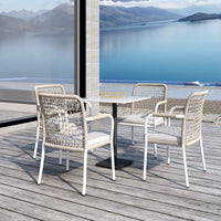 Outdoor Rattan Sofa Set for Patio Balcony Villa Garden Public Area Dining and Reception Furniture