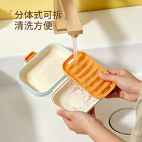 Portable Travel Soap Dish with Lid and Drain, Double-Layer Soap Box for Business Trips and Travel