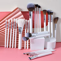 Professional 26-Piece Makeup Brush Set with Storage Options for Face and Eye Cosmetics