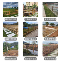 Stainless Steel Faux Bamboo Fence for Outdoor Gardens and Rural Landscapes