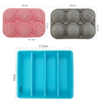 Food-Grade Silicone Rose Ice Cube Tray for Whiskey and Cocktails, DIY Ice Ball Maker Mold