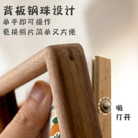 Chinese Mortise and Tenon Solid Wood Photo Frame for Calligraphy and Paintings, Desktop Display