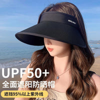 Women's Reversible Ice Silk Sun Hat with Wide Brim, UV Protection for Cycling & Outdoors