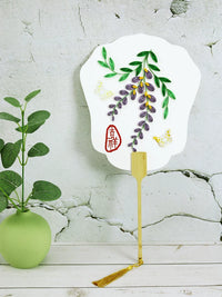 Quilling Art Chinese Style Round Fan DIY Material Kit for Students and Craft Activities