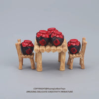 Miniature Chinese Wine Jar Ornaments and Micro Landscape Accessories