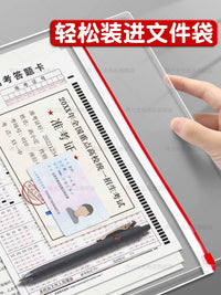 Deli Transparent PVC Soft Writing Pad for Students, A3/A4 Exam Board, Drawing Mat, Desk Protector
