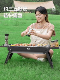Portable Folding Charcoal BBQ Grill for Home Outdoor Indoor Use