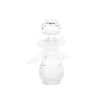Mini Embossed Glass Vase with Lace Lid - Creative Desktop Decor