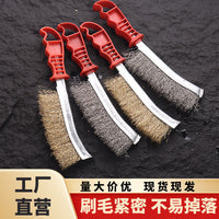 Stainless Steel Wire Brush with Plastic Handle for Rust Removal and Cleaning