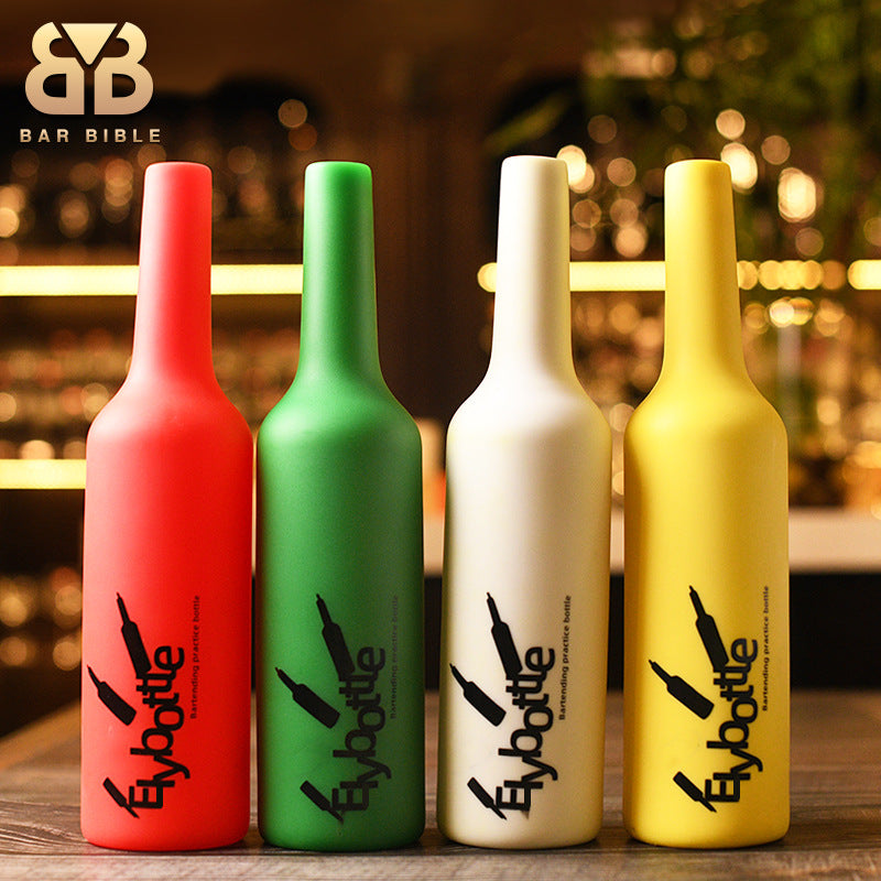 Silicone Flair Bartending Practice Bottle for Bar Training