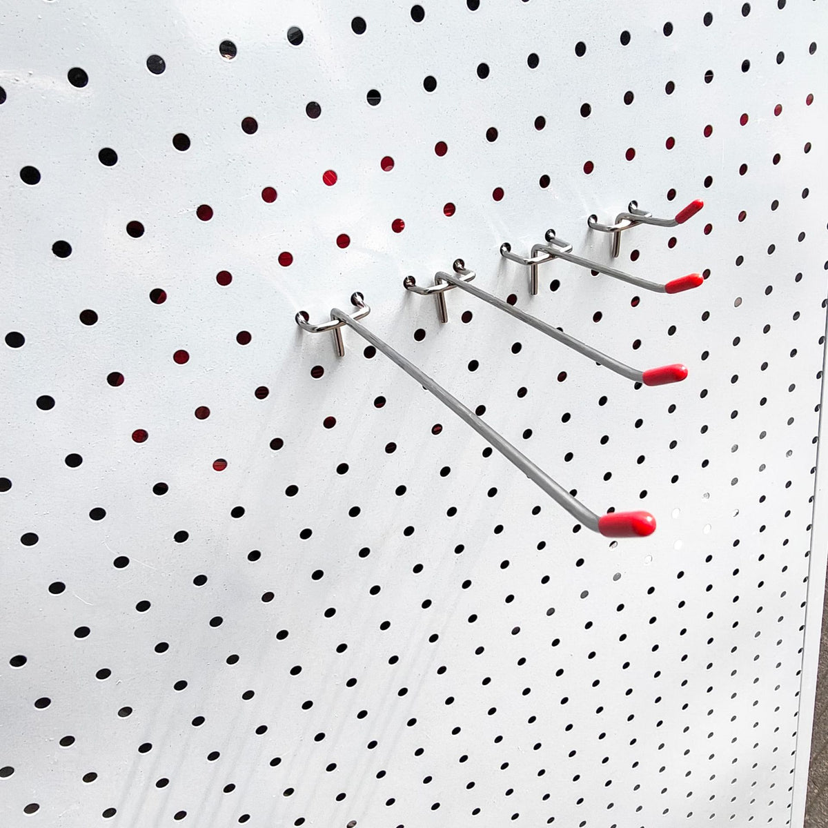 Pegboard Hooks with Rubber Caps for Retail Display and Storage