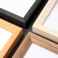 Customizable Solid Wood and PS Picture Frame for Wall or Tabletop Display, Various Styles and Sizes for Artwork and Calligraphy