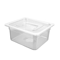 Clear PC Food Pan with Lid, Rectangular Acrylic Display Container for Hot Pot & Buffet