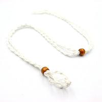 Adjustable Woven Net Pendant Necklace for Natural Stones