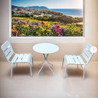 Modern Outdoor Patio Bistro Set Wrought Iron Balcony Table and Chairs
