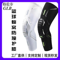 Basketball Honeycomb Anti-Collision Knee Pads for Men, Long Compression Leg Sleeves for Training and Sports