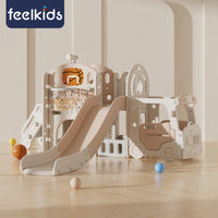 Kids Indoor Slide and Play Tunnel Combination Toy for Toddlers