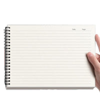 B5 Horizontal Spiral Notebook for Students, Lined Journal for College and Exam Prep