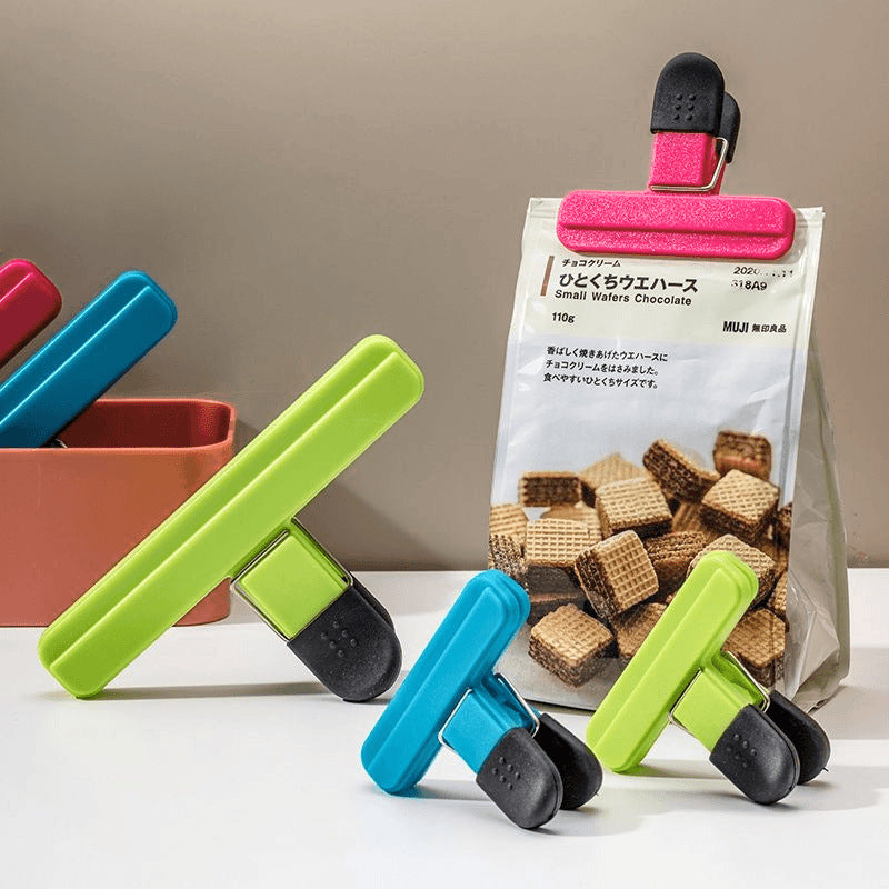 T-Type Food Bag Sealing Clips for Snacks and Chips, Moisture-Proof Plastic Bag Sealers
