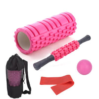 Foam Roller Yoga Column Set with Massage Stick for Pilates and Fitness