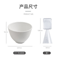 5-Piece Silicone Facial Mask Mixing Bowl Set with Brush and Spatula for Skin Care