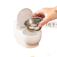 Pet Toilet-Shaped Water Dispenser for Cats and Dogs, Automatic Drinking Fountain Bowl