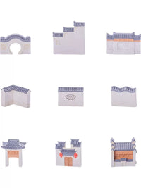 Miniature Ancient Chinese Architecture Model for Moss Terrarium DIY Garden Decor