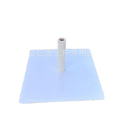 18KG White Square Rolling Umbrella Base, Outdoor Furniture Parasol Stand